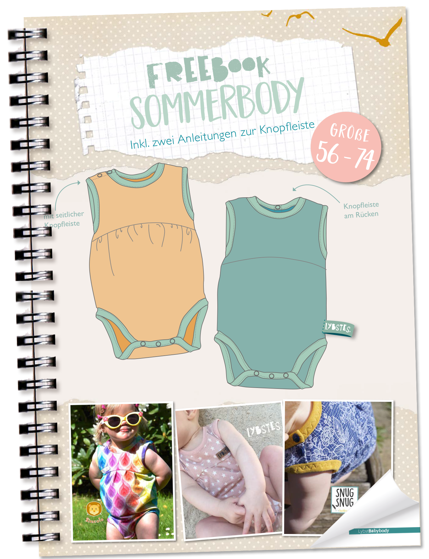 Lybstes Schnittmuster Nähen, Freebook, Jolly Romper, Sommer-Spieler, Jumpsuit, Jumper