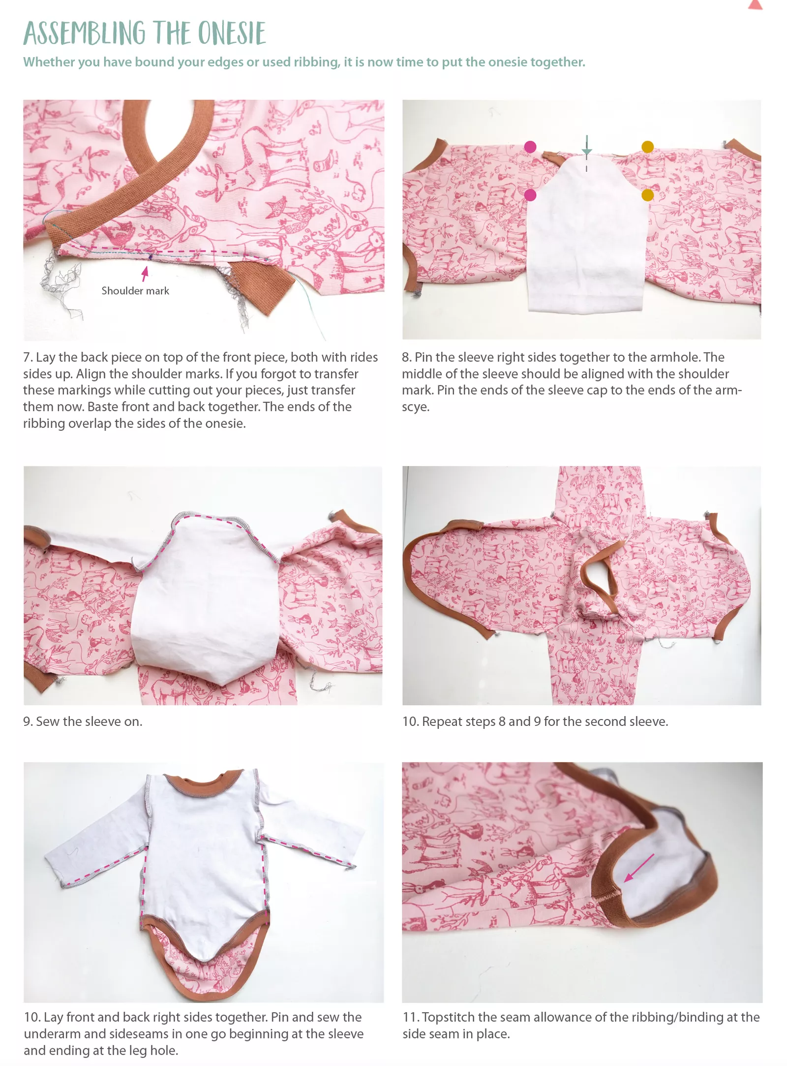 Free pattern Lybstes: sew a Baby Onesie
