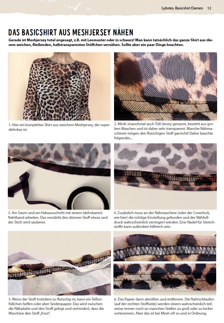 Lybstes: Tipps zum Vernähen von Meshjersey