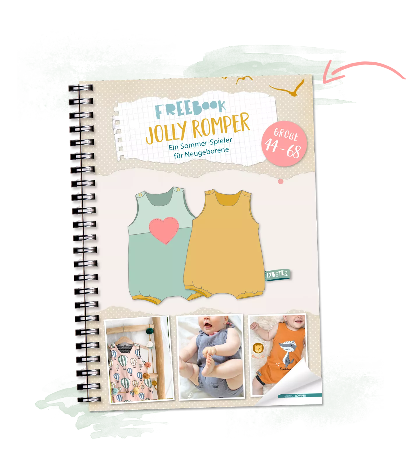 Lybstes Schnittmuster Nähen, Freebook, Jolly Romper, Sommer-Spieler, Jumpsuit, Jumper