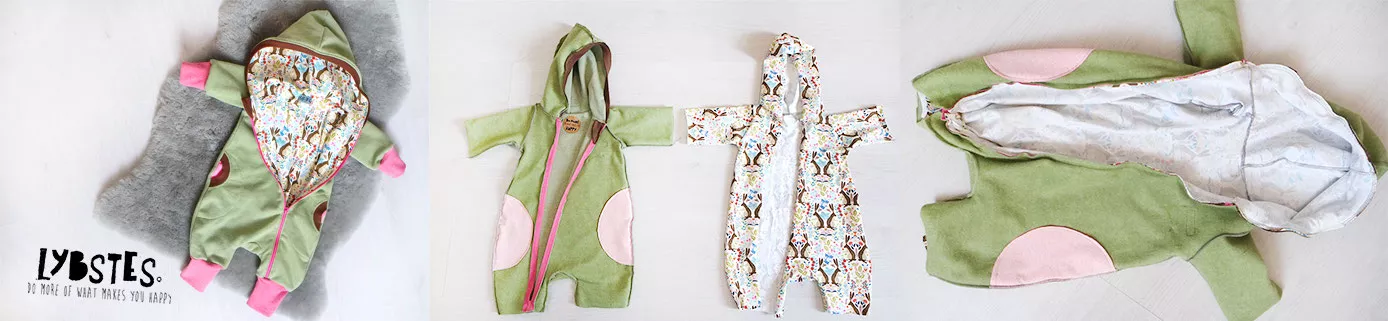 Lybstes Schnittmuster Nähen, Nähanleitung, Jolly Jumper, Jumpsuit, gefüttert, Schritt-für-Schritt-Anleitung