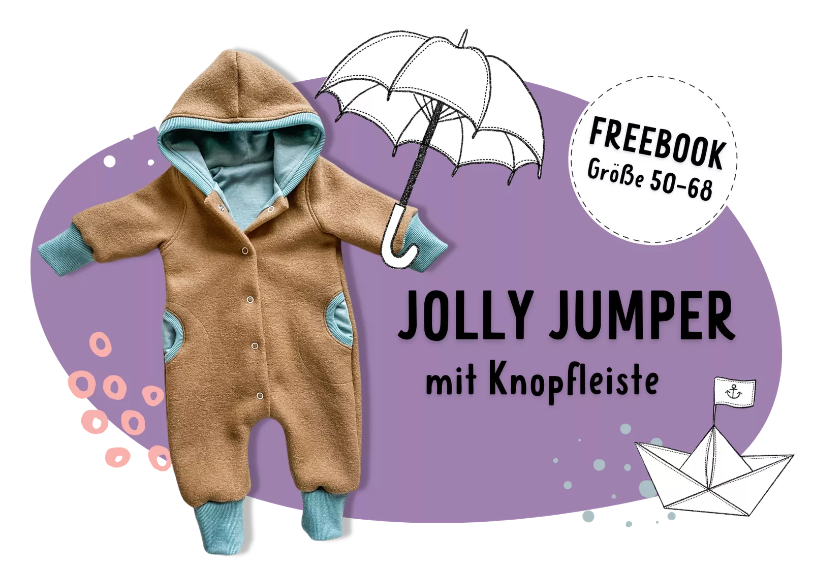 FREEBOOK: Jolly (Gr. Knopfleiste mit 50-68) Jumper