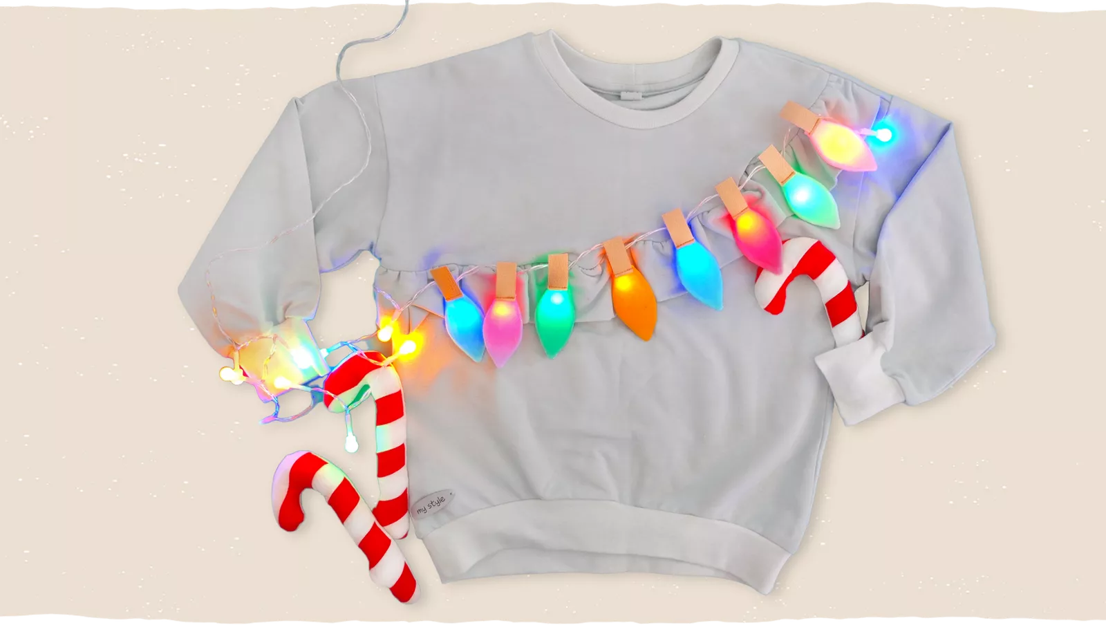 Lybstes Sweater mit Lichterkette nähen